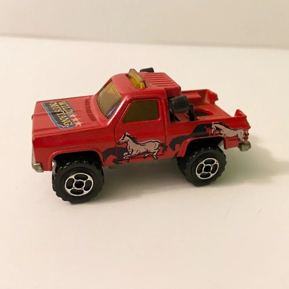 Vintage Majorette Depanneuse Red Wild  Mustang Truck Made in France - Picture 1 of 10